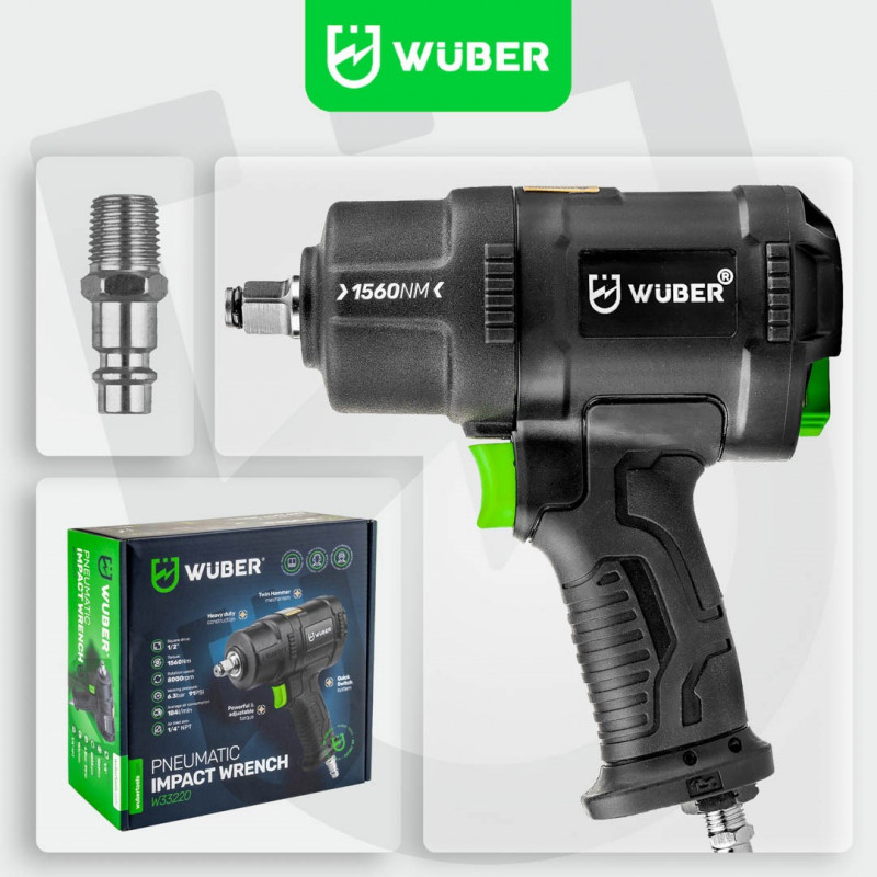 WUBER W33220 Πνευματικό κλειδί κρούσης 1560 Nm