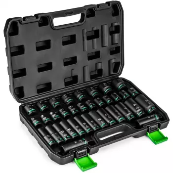 WUBER W33001 σετ μακριών καρυδάκια 1/2 inch, 6-γωνιακά, 35 τεμ.