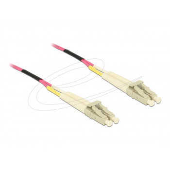 Delock 80156 LC Duplex σε LC Duplex Multimode OM4 καλώδιο οπτικών ινών, 75 m