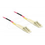 Delock 80156 LC Duplex σε LC Duplex Multimode OM4 καλώδιο οπτικών ινών, 75 m
