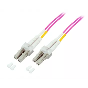 EFB-Elektronik Καλώδιο Patch οπτικών ινών LC σε LC OM4 Duplex, 40 m, LSZH, μωβ