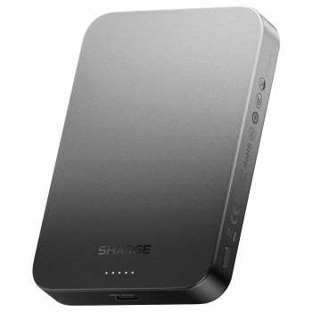 SHARGE AeroMag Air Μαγνητικό Ασύρματο Ultra-Slim Powerbank 10000mAh, 15W Qi2, 30W USB-C, Μαύρο