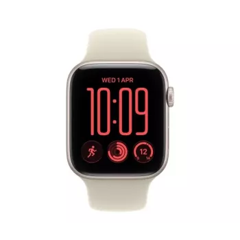 Apple Watch SE 3 GPS + Cellular 44 mm θήκη αλουμινίου Polarstern με αθλητικό λουράκι Sand – M/L