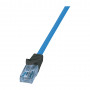 Logilink Cat6a U/UTP Καλώδιο Patch RJ45, 1 m, μπλε, LSZH