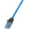 Logilink Cat6a U/UTP Καλώδιο Patch RJ45, 1 m, μπλε, LSZH