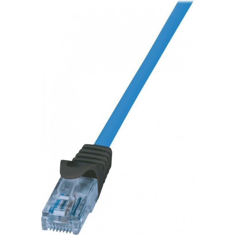 Logilink Cat6a U/UTP Καλώδιο Patch RJ45, 1 m, μπλε, LSZH