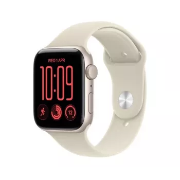 Apple Watch SE 3 GPS 44 mm θήκη αλουμινίου Polarstern με αθλητικό λουράκι Sand – S/M