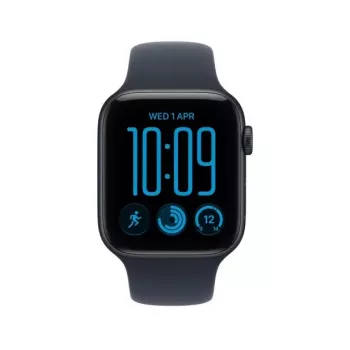 Apple Watch SE 3 GPS 44 mm θήκη αλουμινίου Mitternacht με αθλητικό λουράκι μπλε – M/L
