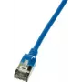 LogiLink Slim Cat6a Καλώδιο Patch RJ45, 0,3 m, μπλε