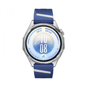 HUAWEI WATCH GT7 46mm Μπλε με Λευκό Λουράκι Φθορελαστομερούς Smartwatch
