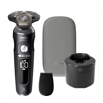 Philips S9000 Prestige SP9840/32 Ηλεκτρική Ξυριστική Μηχανή Υγρή & Στεγνή, Γκρι
