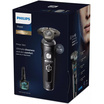 Philips S9000 Prestige SP9840/32 Ηλεκτρική Ξυριστική Μηχανή Υγρή & Στεγνή, Γκρι