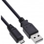 InLine Micro-USB 2.0 Καλώδιο, Βύσμα USB-A σε Βύσμα Micro-B, 1,5 m, Μαύρο