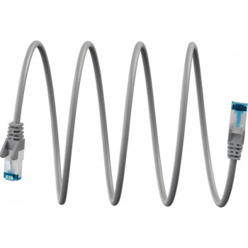 WENTRONIC Cat6a S/FTP καλώδιο patch RJ45, 0,25 m, γκρι