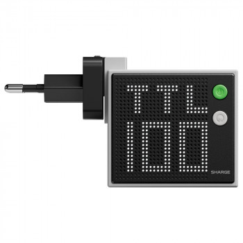 SHARGE Pixel 100 GaN φορτιστής, 100W, 3x USB-C, 1x USB-A - γκρι