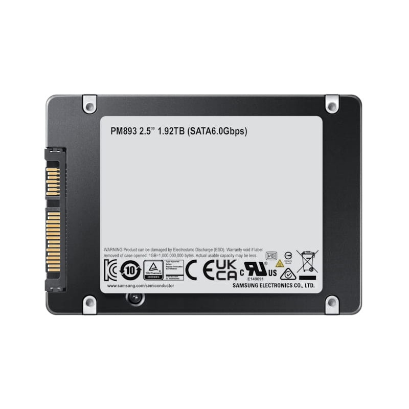 Samsung PM893 480GB 2,5 inch SATA III SSD κέντρου δεδομένων (MZ7L3480HCHQ-00A07)