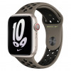 Apple Watch Nike Sportarmband 45mm – Olive Grey/Μαύρο