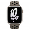 Apple Watch Nike Sportarmband 45mm – Olive Grey/Μαύρο