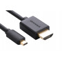 Ugreen Καλώδιο Micro HDMI σε HDMI, 2 m, 4K, Μαύρο