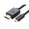 Ugreen Καλώδιο Micro HDMI σε HDMI, 2 m, 4K, Μαύρο