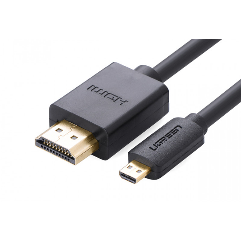 Ugreen Καλώδιο Micro HDMI σε HDMI, 2 m, 4K, Μαύρο