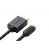 Ugreen Καλώδιο Micro HDMI σε HDMI, 2 m, 4K, Μαύρο