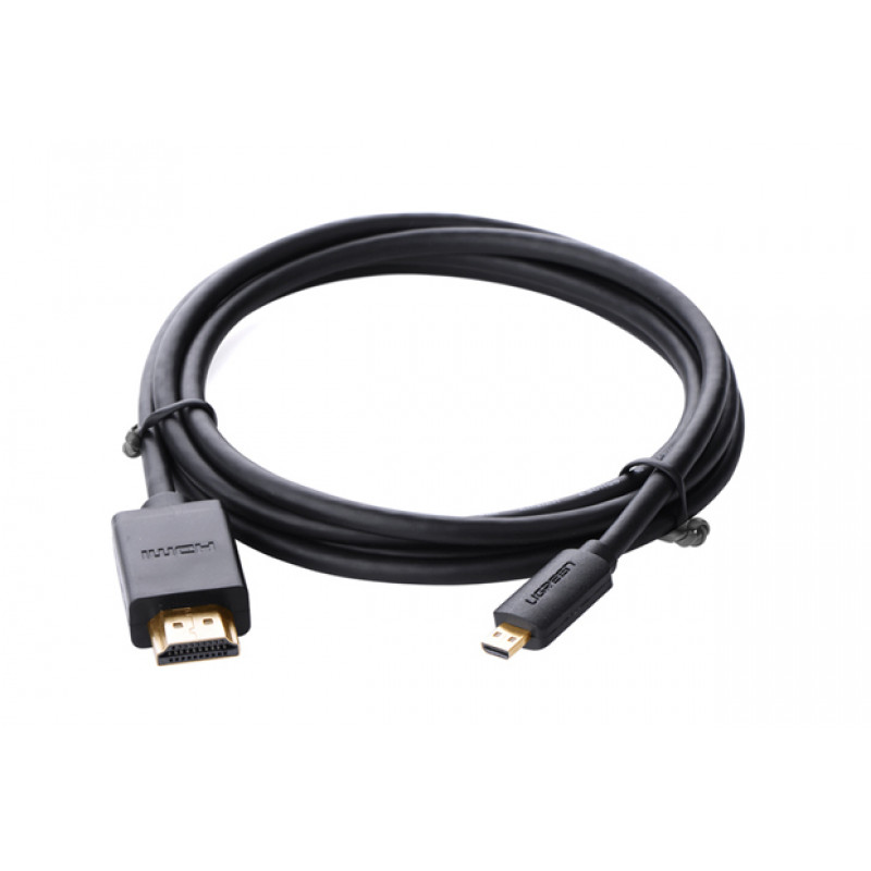 Ugreen Καλώδιο Micro HDMI σε HDMI, 2 m, 4K, Μαύρο