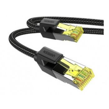 Ugreen NW150 Πλεκτό καλώδιο δικτύου Cat7 F/FTP Patch RJ45, 2 m, Μαύρο