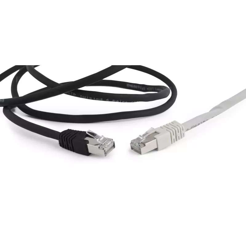 Gembird Καλώδιο δικτύου Cat6a S/FTP Patch RJ45, 5 m, Μαύρο, LSZH