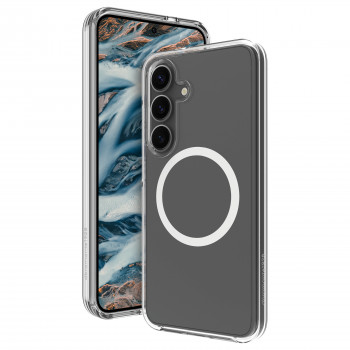dbramante1928 Iceland Pro Qi2 θήκη πλάτης για Samsung Galaxy S25+, συμβατή με MagSafe, διαφανής