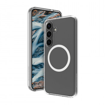 dbramante1928 Iceland Pro Qi2 θήκη πλάτης για Samsung Galaxy S25+, συμβατή με MagSafe, διαφανής