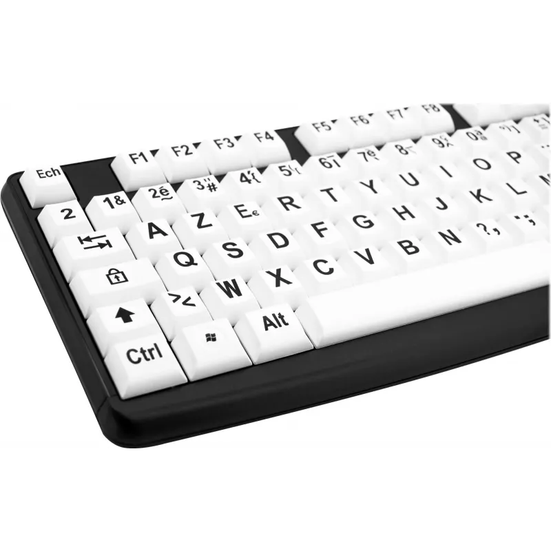 Geemarc KBSV3 πληκτρολόγιο USB, γερμανική διάταξη (QWERTZ), λευκό