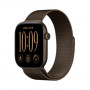 Apple Watch Series 12 GPS + Cellular 42mm θήκη αλουμινίου σκούρου μπρούντζου με μπρασελέ Milanese Loop σκούρου μπρούντζου