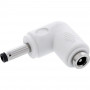InLine® DC-Adapter, 4,0 x 1,7 mm, αρσενικό βύσμα/θηλυκή υποδοχή, γωνιακό, λευκό