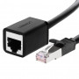 Ugreen Cat6 F/UTP καλώδιο patch RJ45, 0,5 m, μαύρο