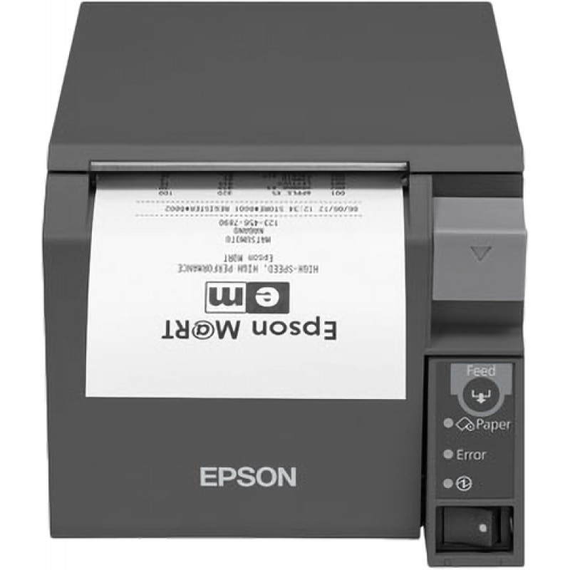 Epson TM-T70II θερμικός εκτυπωτής αποδείξεων, USB + Σειριακή RS232, 80 mm, μαύρο