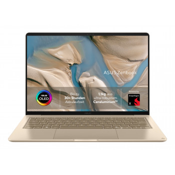 ASUS Zenbook 14 UX3480QA-U1157W 14 inch WUXGA OLED Notebook - Qualcomm Snapdragon X X1-26-100, 16GB RAM, 512GB SSD, Windows 11 Home