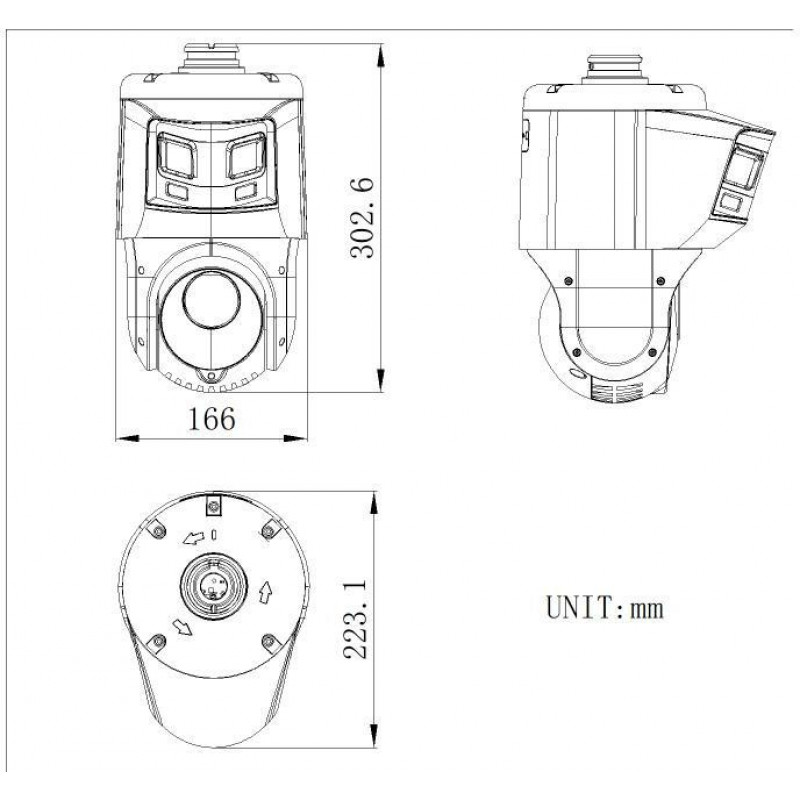Hikvision DS-2SE4C225MWG-E/26(F0) IP Κάμερα Παρακολούθησης