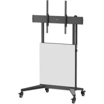 Manhattan κινητή βάση TV με ροδάκια, 50–100 inch, 35–80 kg, ρυθμιζόμενου ύψους Lift&Lock, Μαύρο (462730)