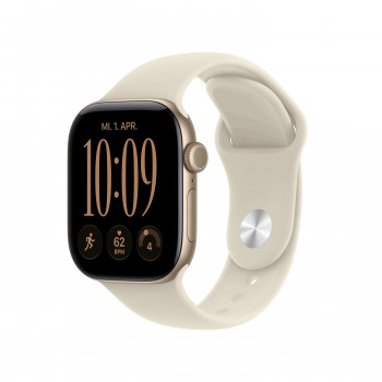 Apple Watch Series 12 (Χρυσό, Αλουμίνιο, 42 mm, Αθλητικό λουράκι Sand M/L)