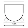 JUNG KNX Αυτόματος διακόπτης 2,20 m Universal A3281-1WW