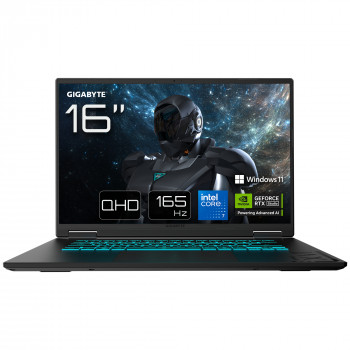 Gigabyte Gaming A16 Pro Notebook - Intel Core 7 240H, 32GB RAM, 1TB SSD, NVIDIA GeForce RTX 5080, Windows 11 Home, γαλλικό πληκτρολόγιο (AZERTY)