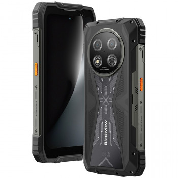 Blackview ROCK 2 5G Smartphone 12GB/256GB, 6,67 inch HD+ 120Hz, Unisoc T8100, 15000 mAh, NFC, MIL-STD-810H, Android 16, μαύρο