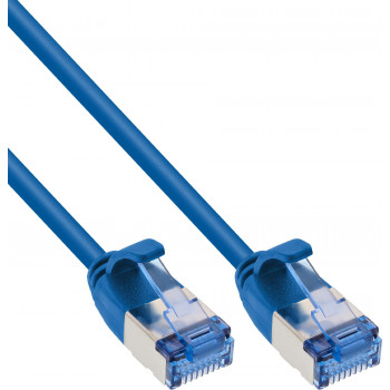 InLine Slim Cat6a U/FTP Καλώδιο Patch RJ45, 1 m, Μπλε
