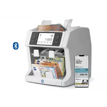 Safescan 2985-SC μετρητής χαρτονομισμάτων, 2 θήκες, 7-πλή επαλήθευση