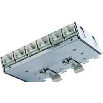 Telegärtner Cat.6A Patchverteiler (βαθύ) για ράγα DIN με προσαρμογέα TS, 6x υποδοχές RJ45 (J02021A0055)