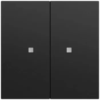 GIRA 517374 Push Button Rocker 2-gang OneKNX System 70 Black (517374)
