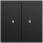 GIRA 517374 Push Button Rocker 2-gang OneKNX System 70 Black (517374)