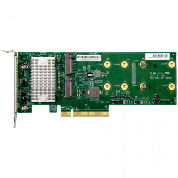 Supermicro AOC-SLG4-2H8M2-O Κάρτα φορέα 2-Port M.2 NVMe/SATA RAID 0/1, Low-Profile PCIe 4.0 x16