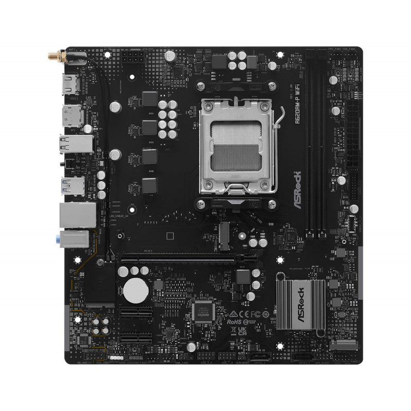 ASRock A620AM-P WIFI μητρική, AMD A620A, Socket AM5, microATX